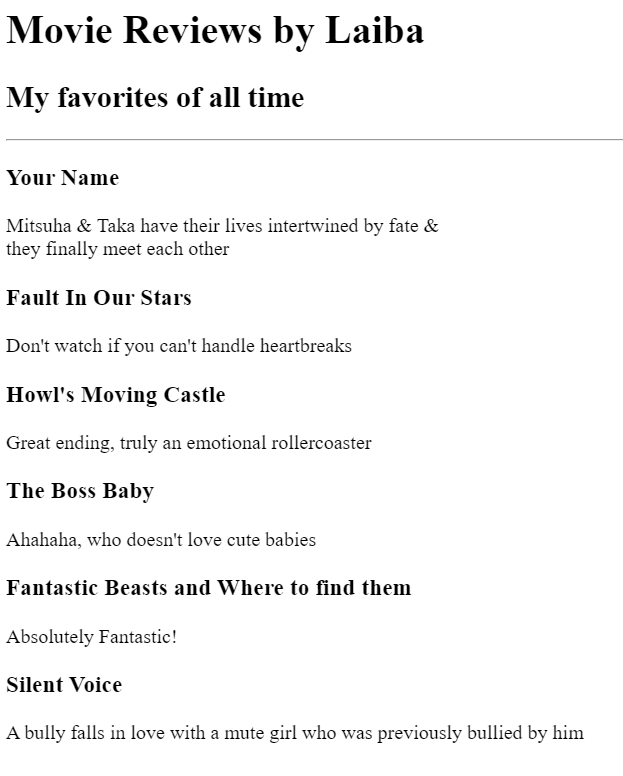 Movie Review Project